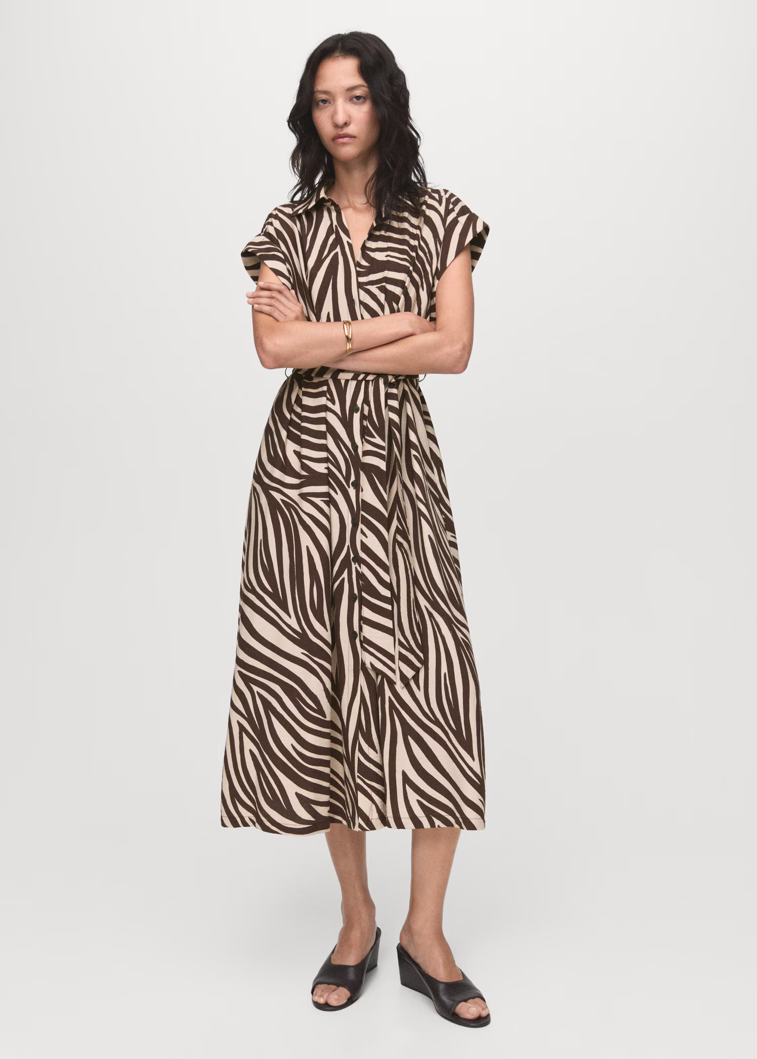 Printed shirt dress - Women | MANGO USA | Mango (US/MX/AU)