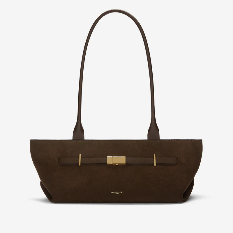 The New York Shoulder | Mocha Suede & Mocha Smooth | DeMellier | DeMellier