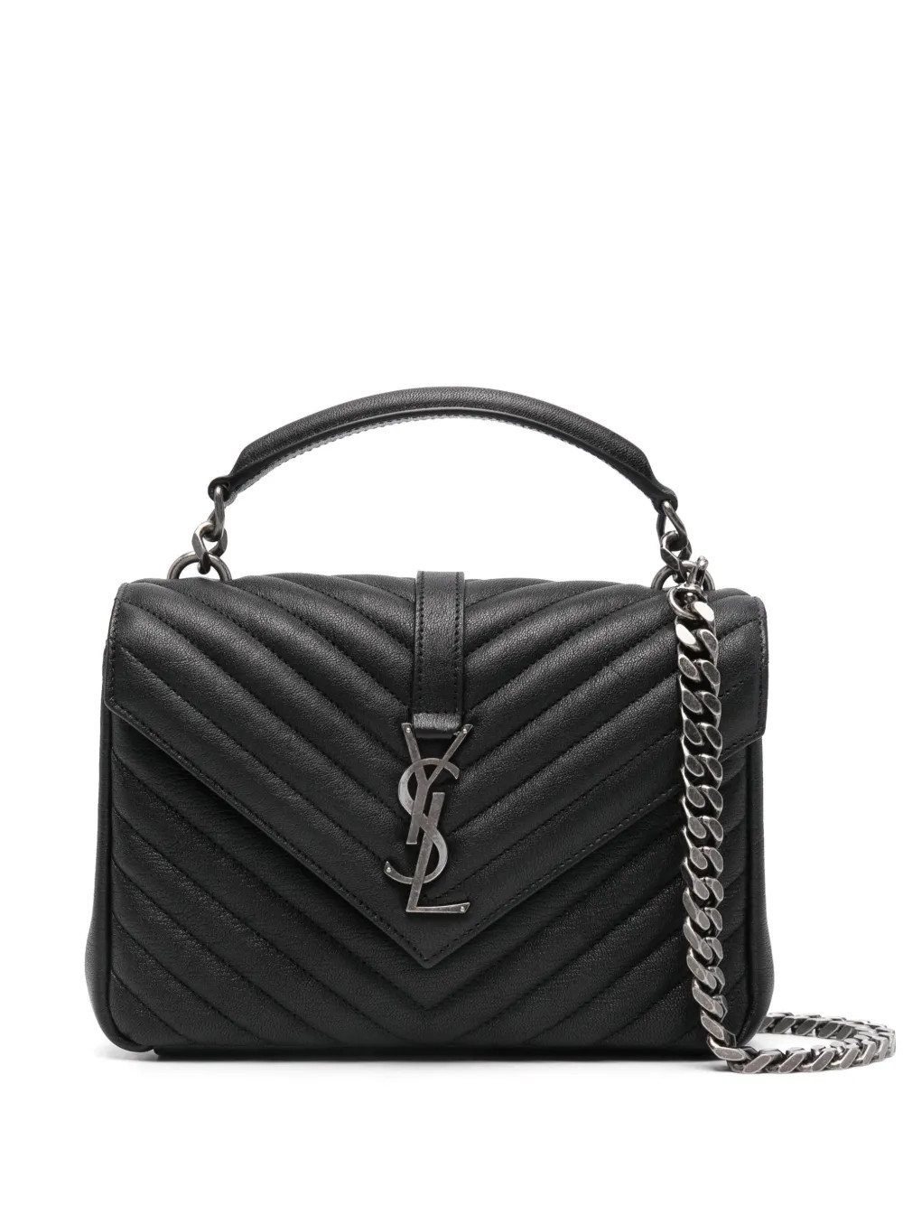 Saint Laurent Medium College Cross Body Bag | Black | FARFETCH UK | Farfetch Global