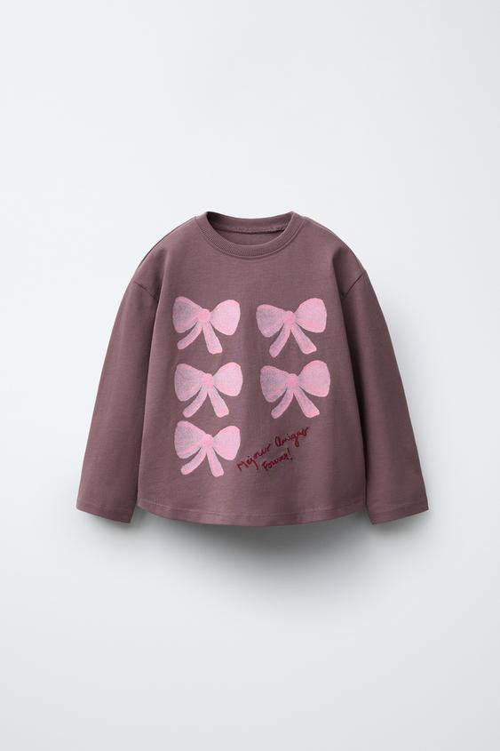 PRINTED SPARKLY T-SHIRT | Zara US