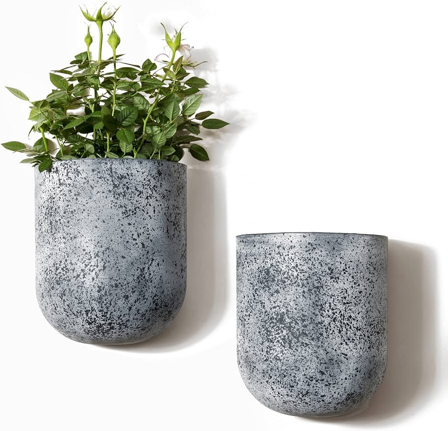 LA JOLIE MUSE Wall Hanging Planter, Wall Mounted Flower Pots, Succulent Wall Planter Pots for Out... | Amazon (US)