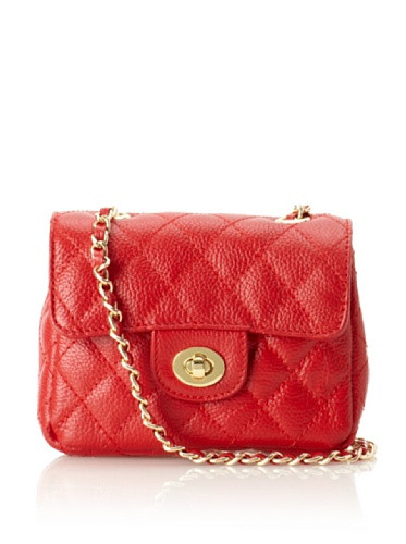Zenith Mini Quilted Shoulder Bag, Red | MY HABIT