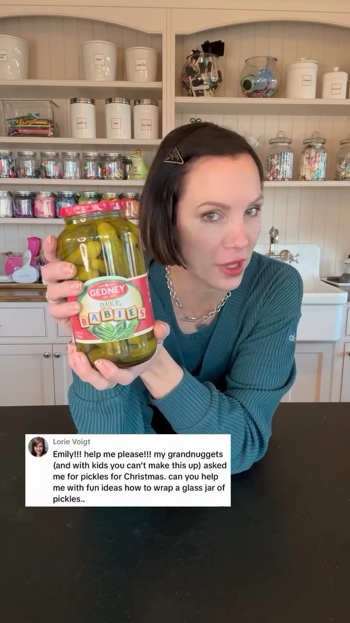Linking all the supplies I used to wrap this jar of pickles! Such a great way to make gift wrapping fun!

#LTKHoliday #LTKVideo #LTKGiftGuide