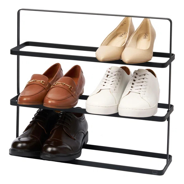 Yamazaki Home Steel Upright 5 Pair Shoe Rack with Handle | Wayfair | Wayfair North America