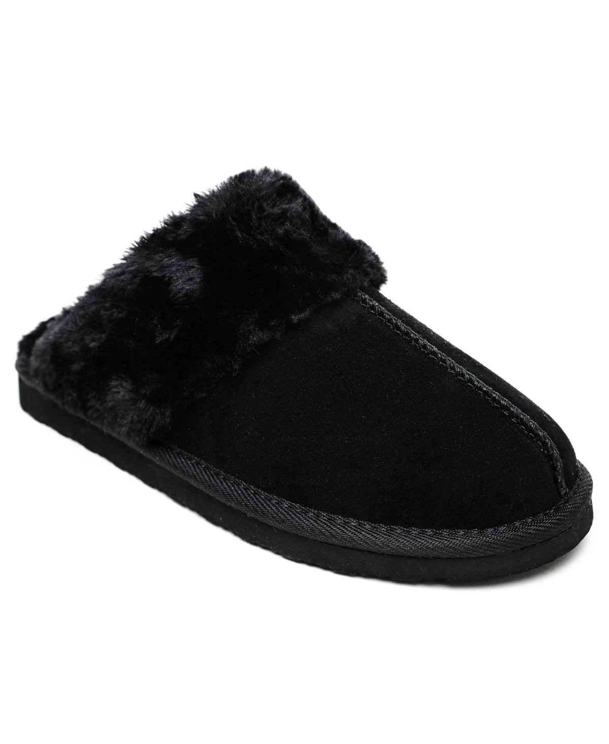 Minnetonka Women's Chesney Slippers - Black | Macy's