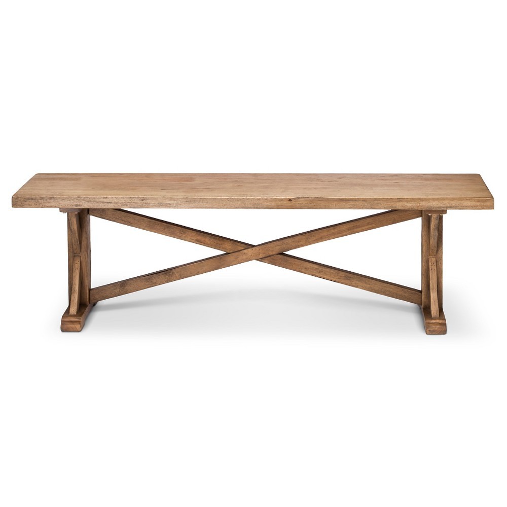 Harvester 62 Dining Bench - Rustic Brown - Beekman 1802 FarmHouse | Target
