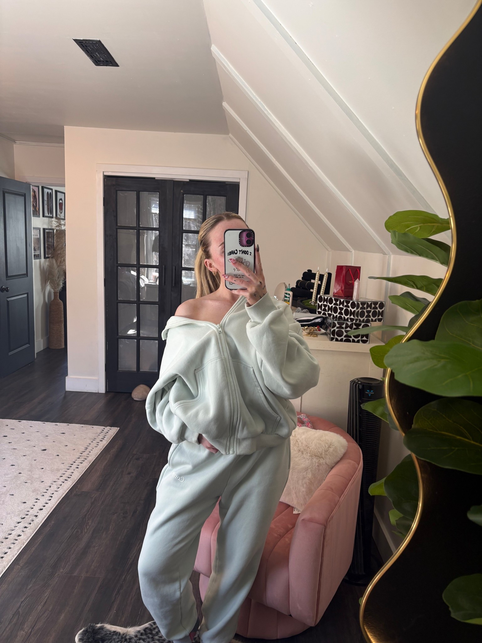 i ordered a medium in the zip up and small for pants but you could size down for less of an oversized feel! they run oversized already! 

#LTKootd #LTKgrwm