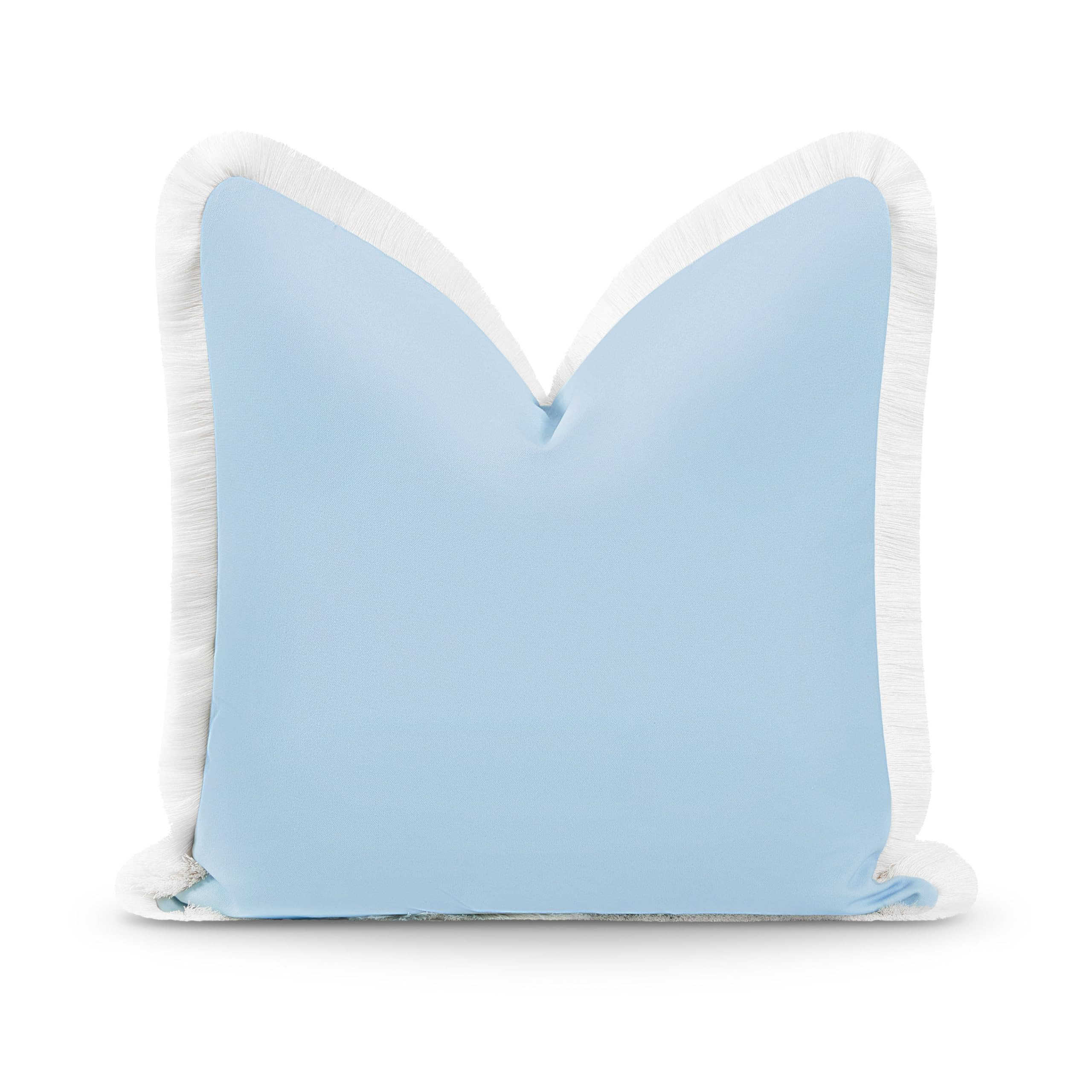 Hofdeco Premium Coastal Hampton Style Patio Indoor Outdoor Pillow Cover Only, 20"x20" Water Resis... | Amazon (US)