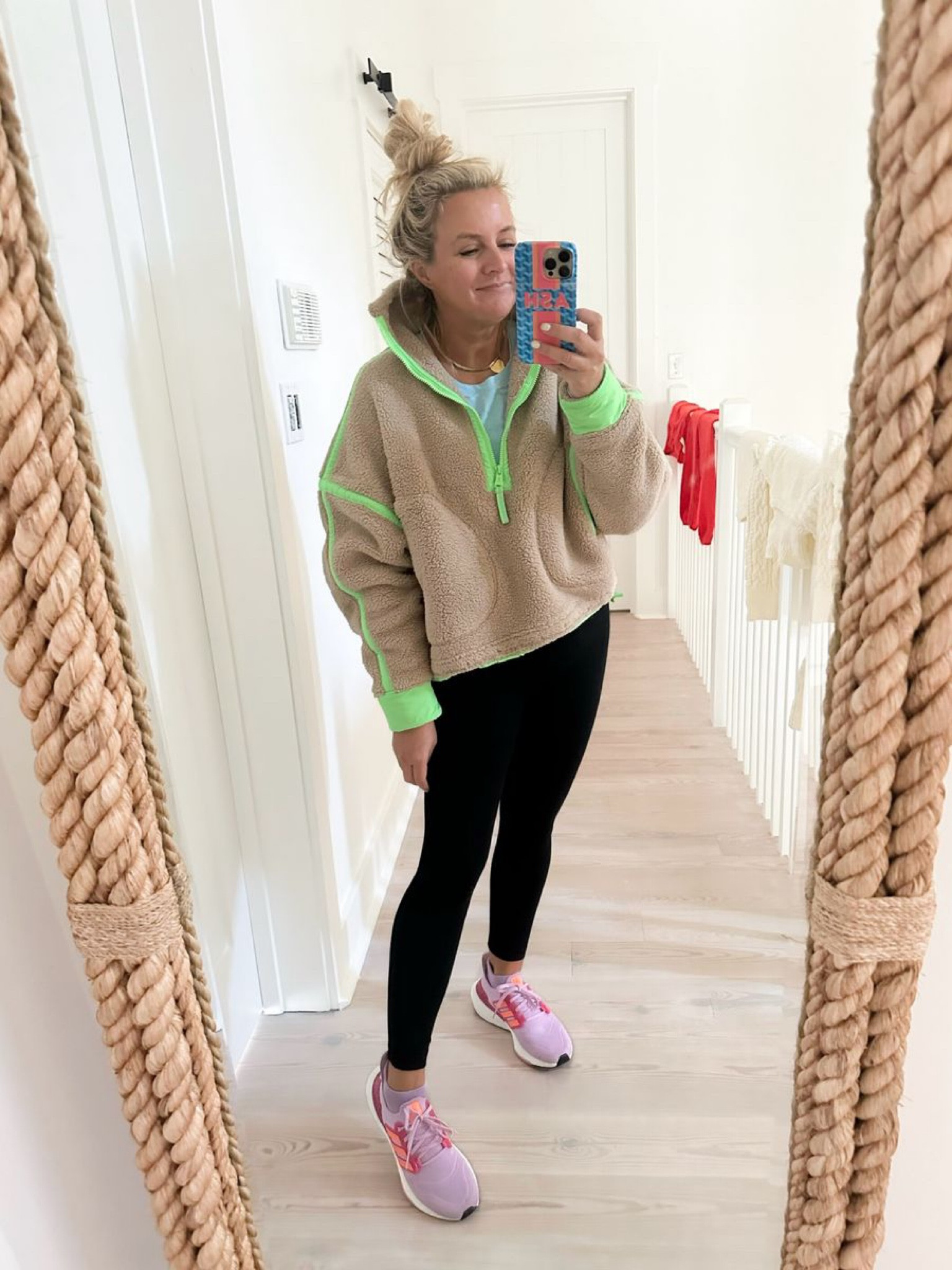 Loving this free people fleece. I have in two colors. Wearing size small. Leggings are size 6 from lululemon

#LTKSeasonal #LTKstyletip #LTKfindsunder100