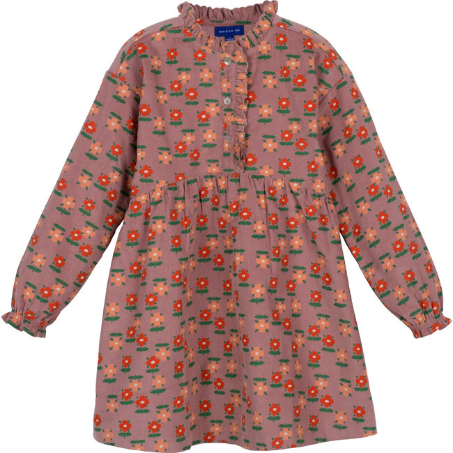 Maison Me | Gina Dress, Dusty Pink Floral (Florals, Size 5Y) | Maisonette | Maisonette