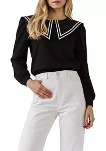 Sailor Collar Sweatshirt | Belk
