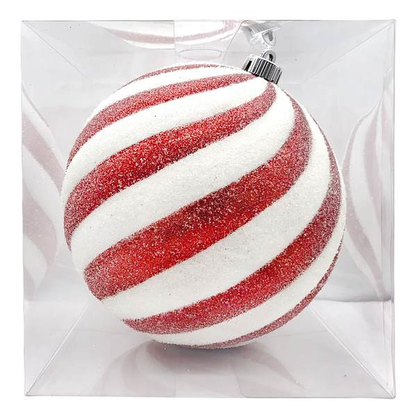 Beaded Peppermint Ornament, 7.7" | At Home