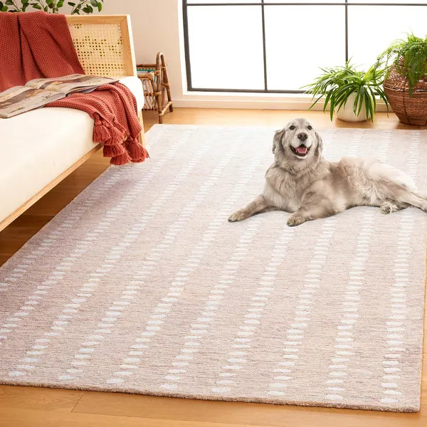 SAFAVIEH Handmade Abstract Damhnait Contemporary Wool Rug | Bed Bath & Beyond