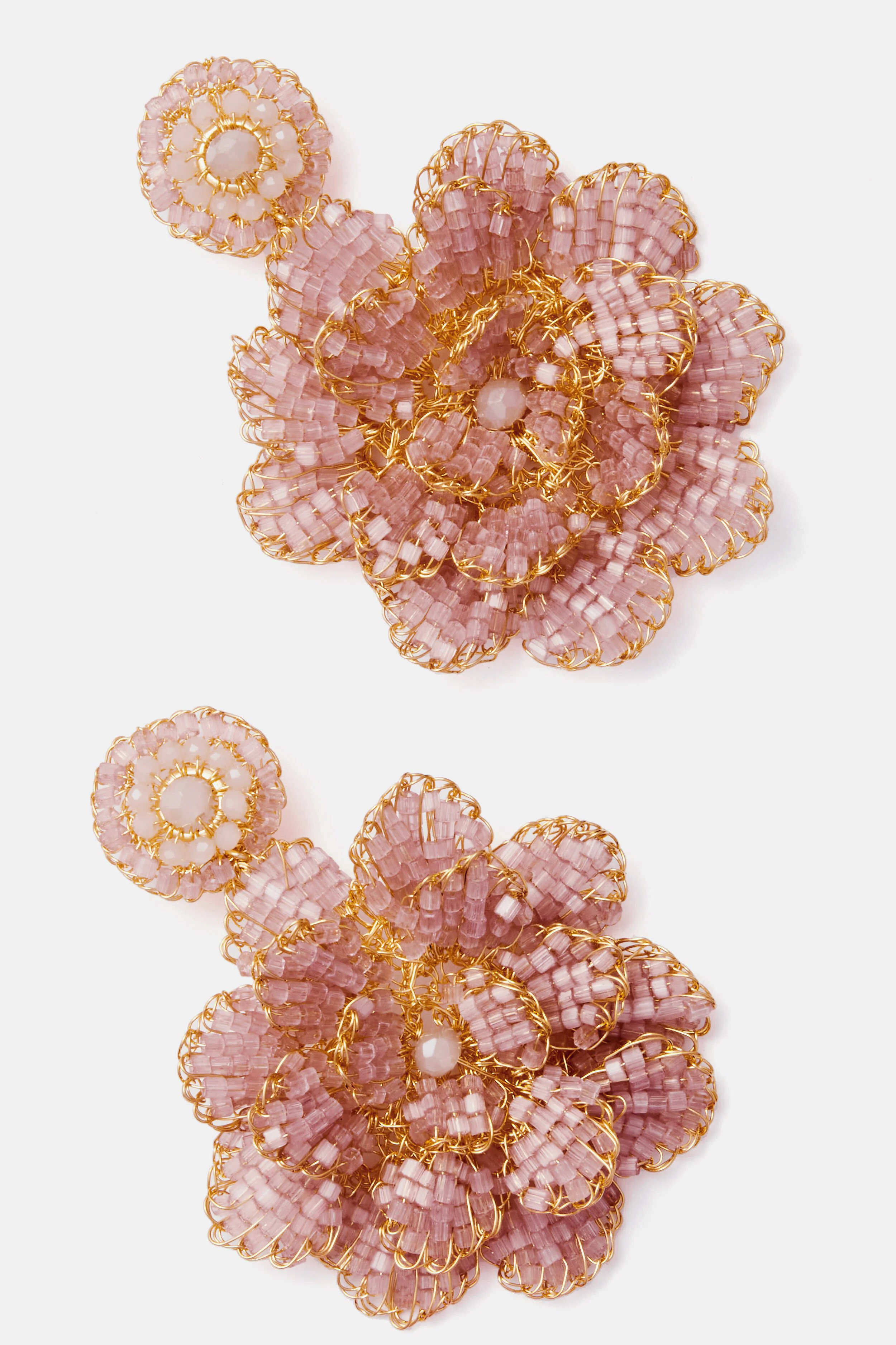 Pink Crochet Blossom Earrings | Tuckernuck (US)