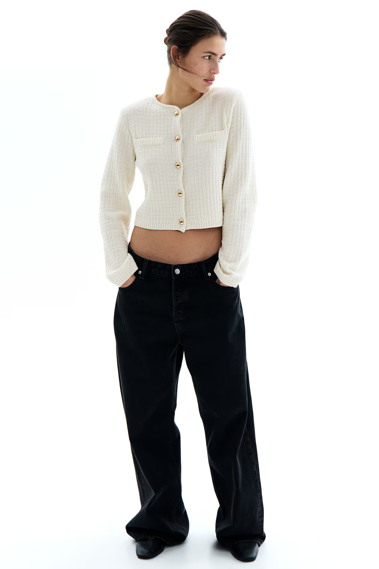 Vest met gerstekorreldessin | H&M (DE, AT, CH, NL, FI)