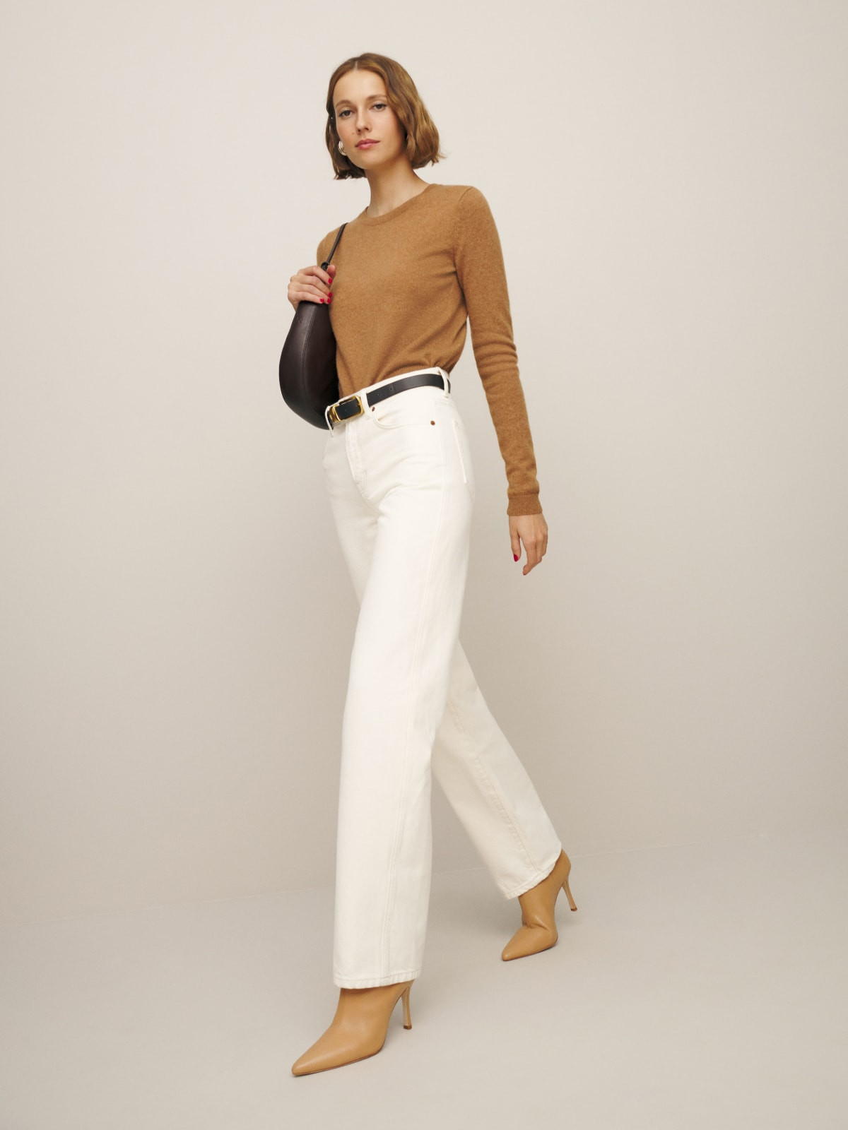 Rowe Mid Rise Relaxed Straight Jeans | Reformation (Global)