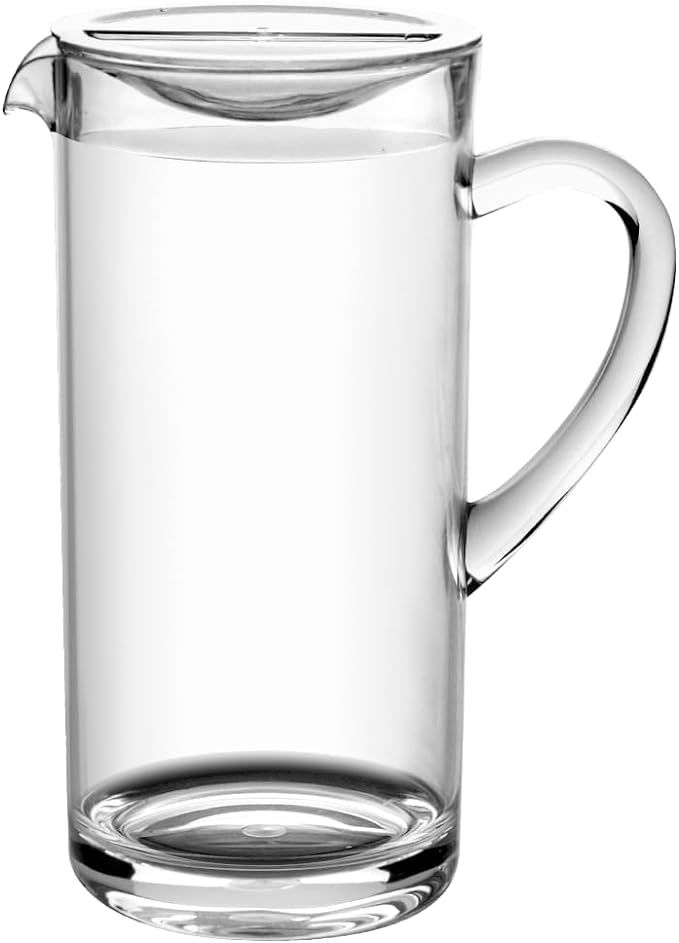 by TarHong Montana Cocktail Pitcher with Lid, Indoor/Outdoor, Clear, 60 oz. | Amazon (US)
