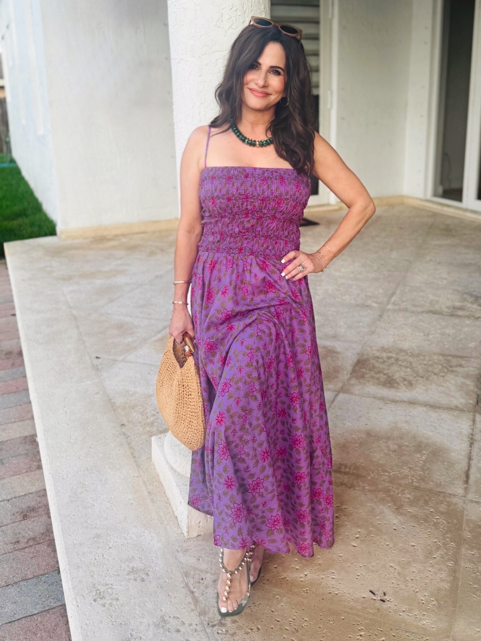 This is a sunning dress ! Love it . Has smocking and is a lightweight dress perfect for summer . Wearing a smp

#LTKSaleAlert #LTKPetite #LTKOver40