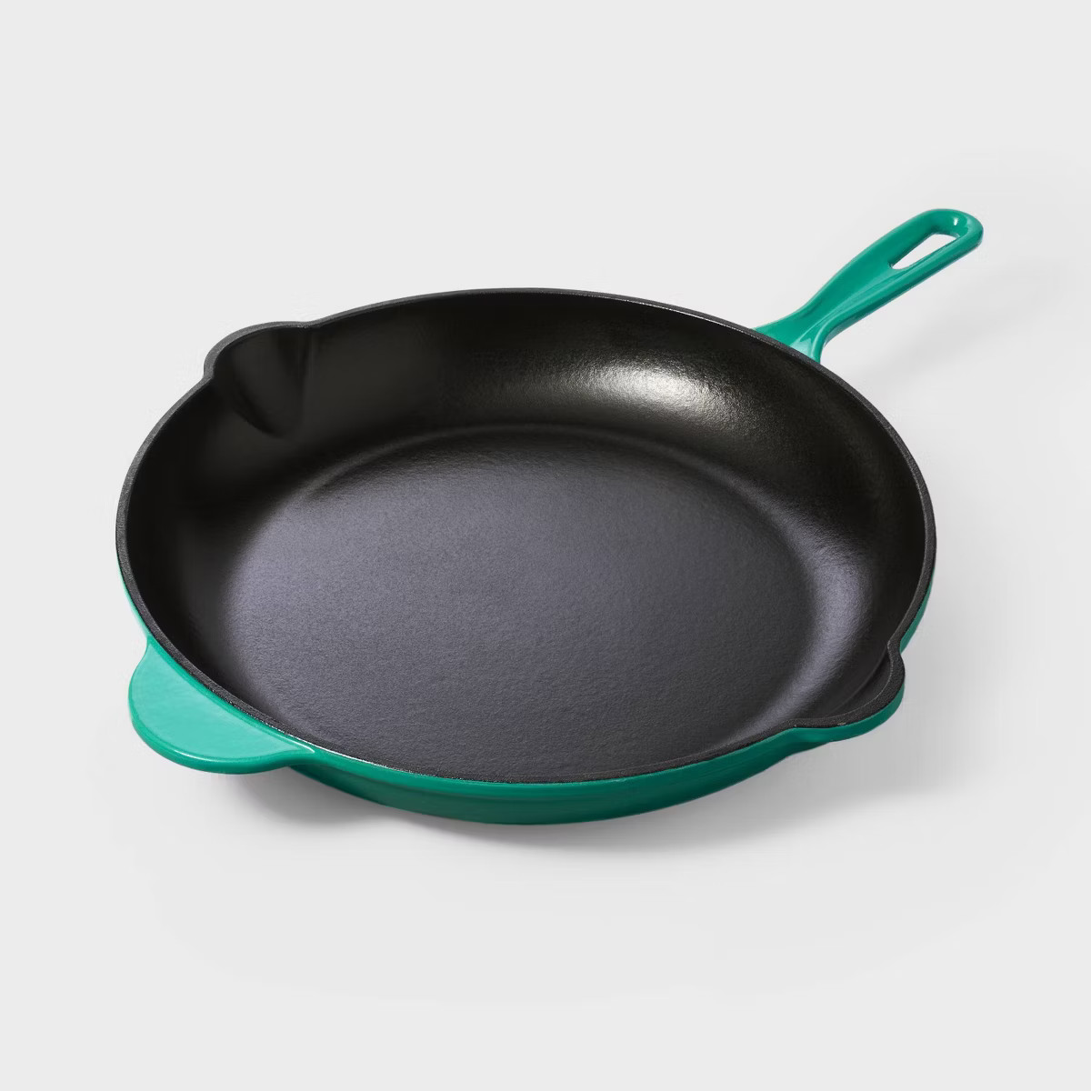 12" Enameled Cast Iron Fry Pan Green - Tabitha Brown for Target | Target