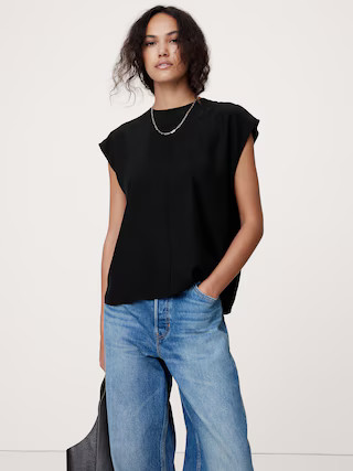 Essential Silk Top | Banana Republic (US)