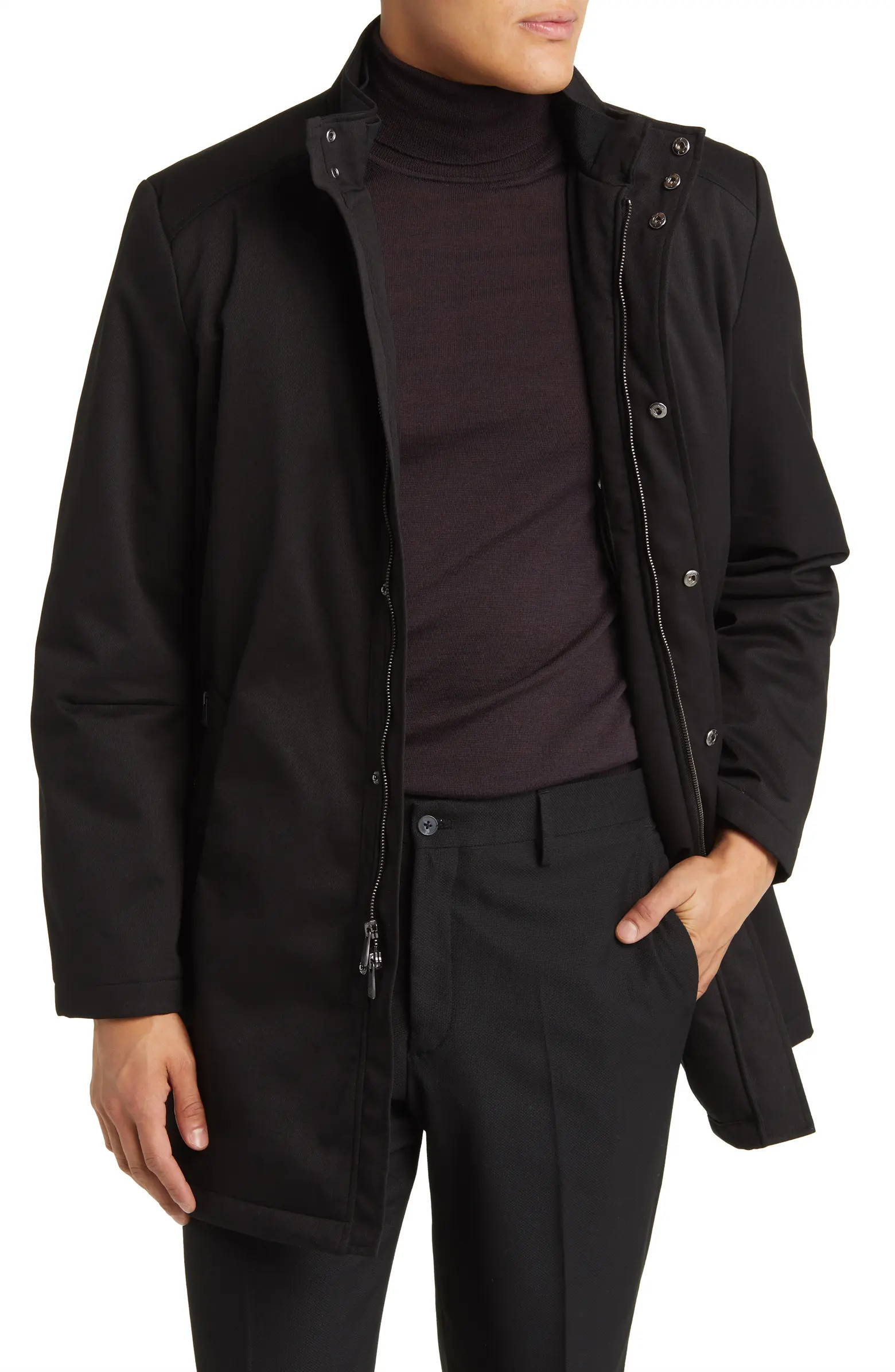 Hart Schaffner Marx Bryce Technical All Weather Water Resistant Coat | Nordstrom | Nordstrom