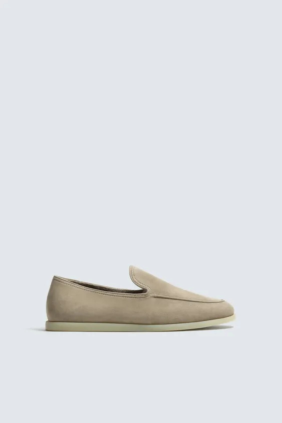 CASUAL LEATHER LOAFERS | Zara US