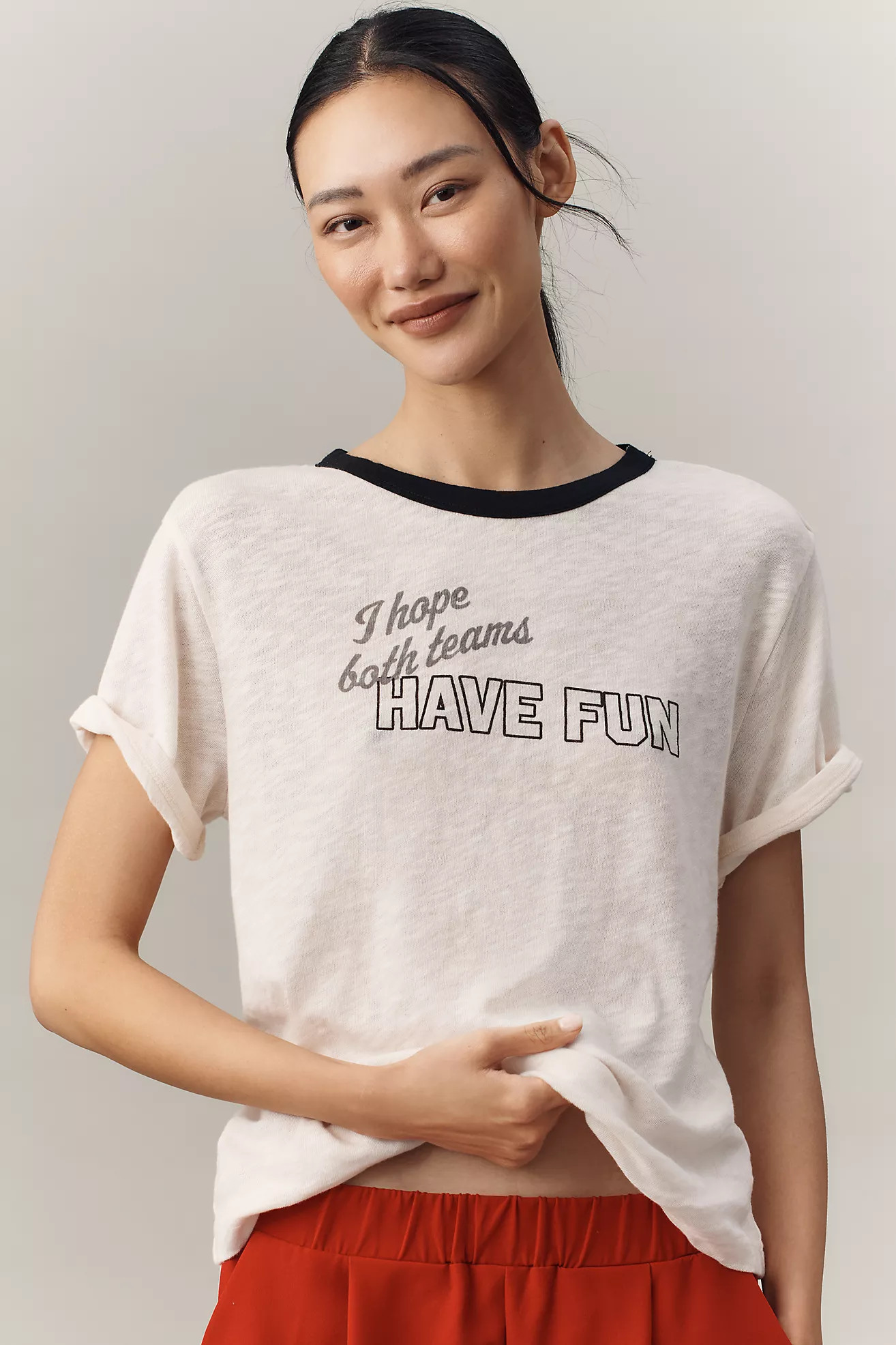 Maeve Graphic Ringer Tee | Anthropologie (US)