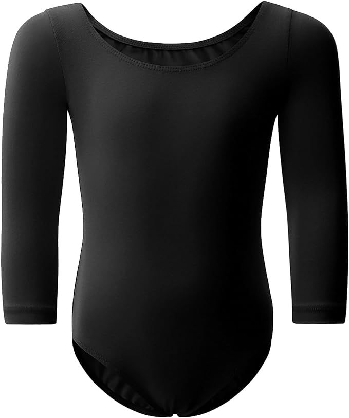 WEGETIT Gymnastics Leotards for Girls Toddler Ballet Dance Outfit Long Sleeve Bodysuit | Amazon (US)