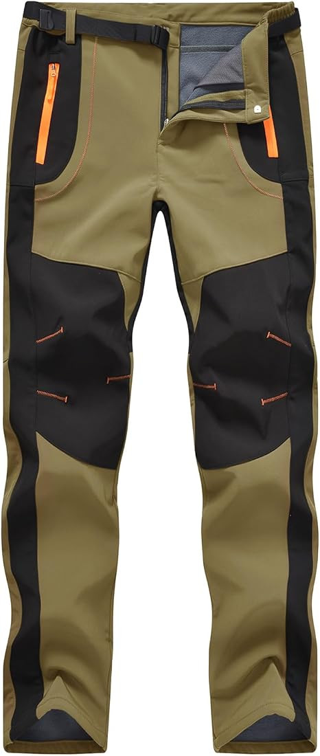 Rdruko Men's Snow Ski Pants Waterproof Insulated Winter Outdoor Snowboard Hiking Fleece Pants wit... | Amazon (US)