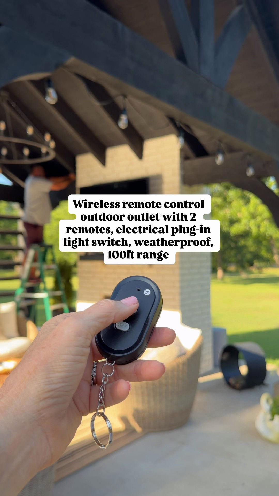 Outdoor string lights and wireless remote

#LTKHome
