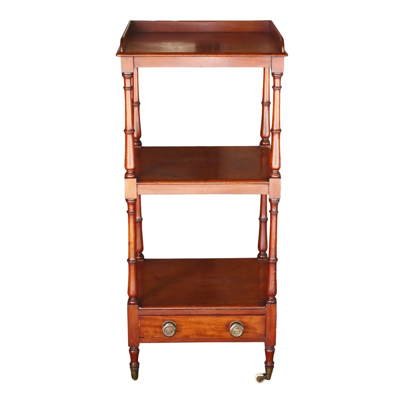 English Late Sheraton Three Tier Etagere | Chairish