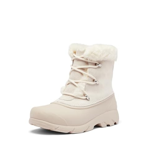 SOREL Women's Snow Angel Boot - Chalk, Light Clay - 6 | Amazon (US)