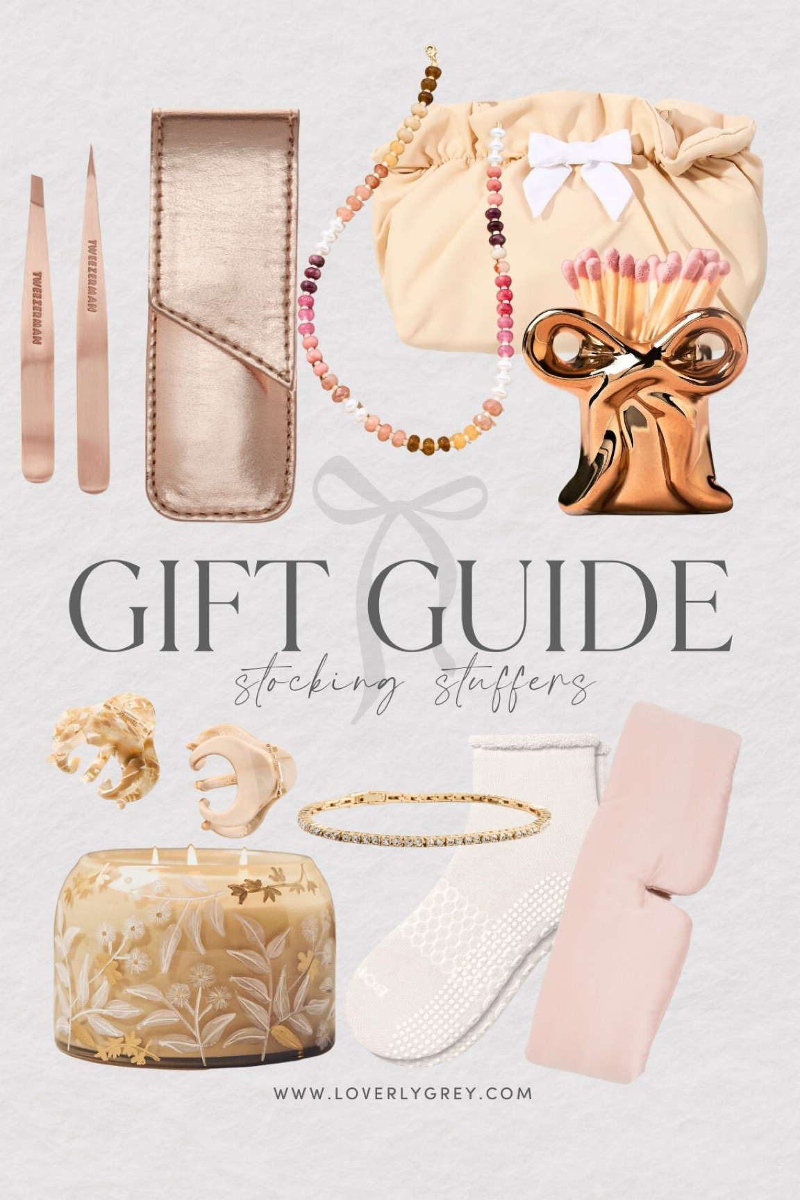 Stocking stuffers for her. This candle and bow match holder and perfect for anyone on your list. Loverly Grey, gift guide

#LTKHoliday #LTKGiftGuide #LTKSeasonal