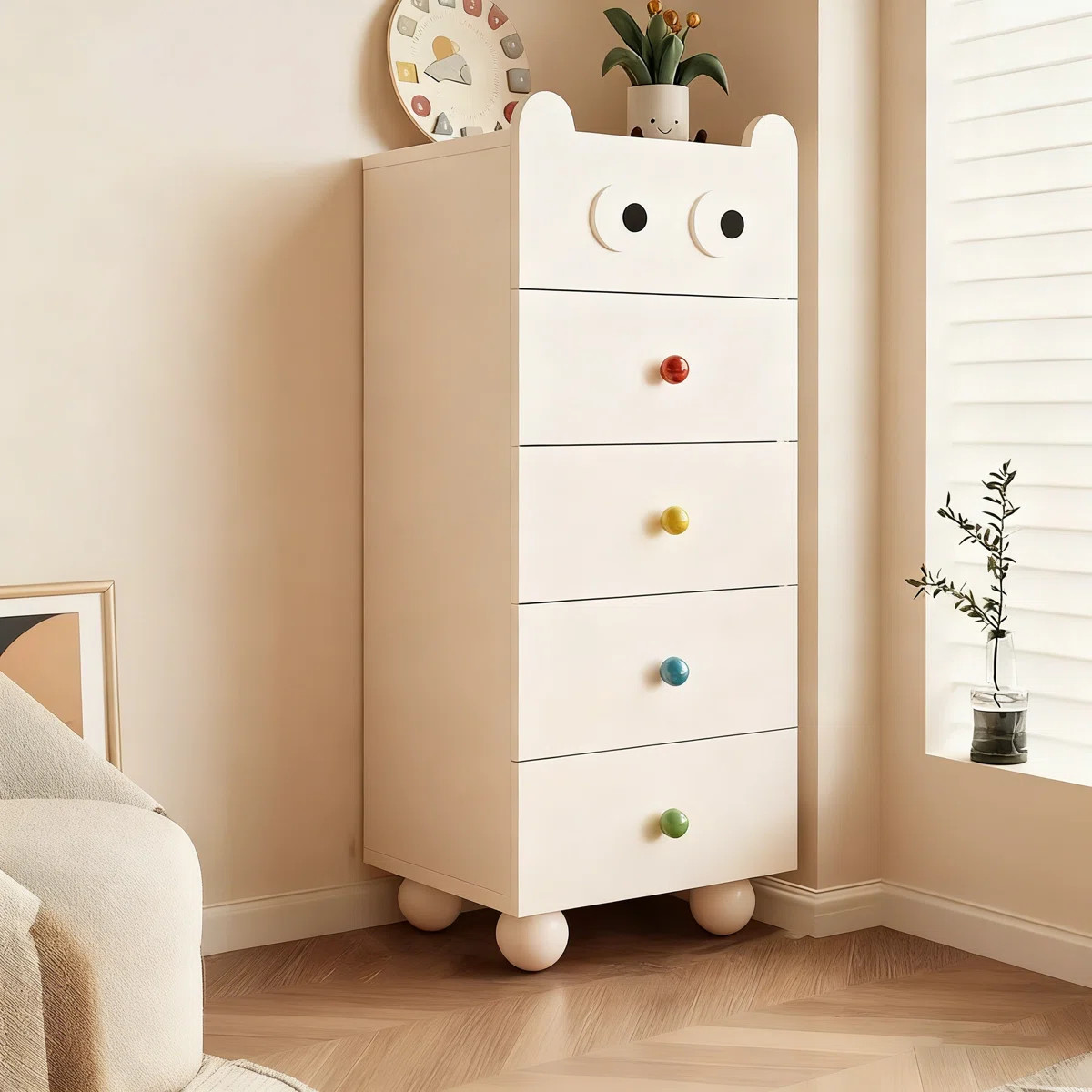 Five-drawer Cabinet, Modern And Minimalist, Suitable For Home Use, Living Room, Drawer Storage Ca... | Wayfair North America