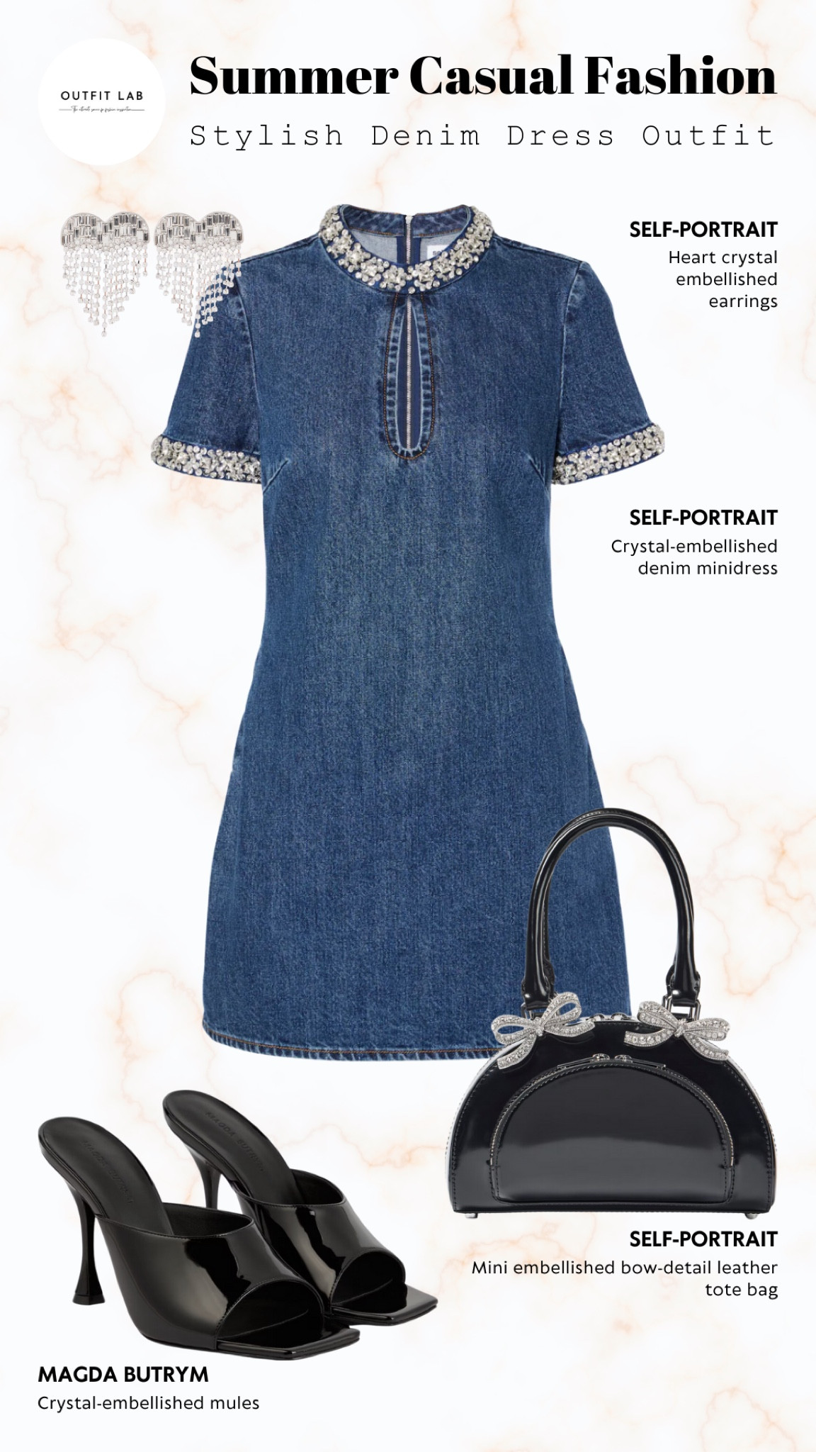Summer Casual Fashion: Stylish Denim Dress Outfit – Shop Now!

Embrace summer casual fashion with this stylish denim dress outfit. Featuring a chic Self-Portrait minidress paired with matching Self-Portrait bag and earrings for a coordinated look. Step into trendy Magda Butrym mules to complete the ensemble. Perfect for any casual summer day, this outfit ensures you stay fashionable and comfortable. Shop now to elevate your summer wardrobe with this stunning denim dress ensemble!

#LTKSeasonal #LTKStyleTip #LTKParties