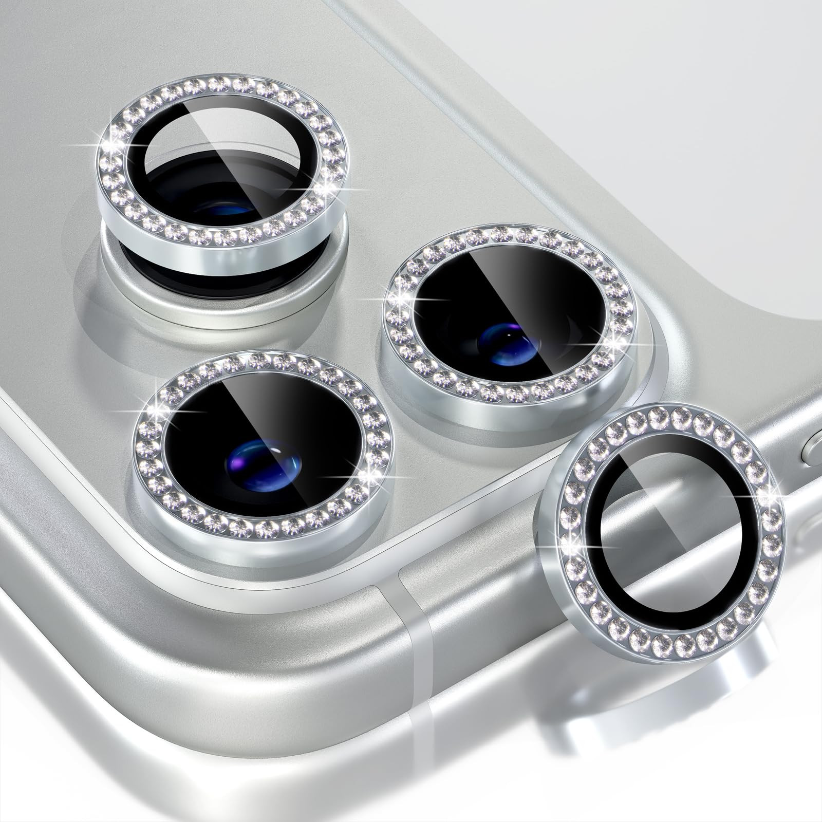 Choiche Compatible for iPhone 17 Pro/iPhone 17 Pro Max Camera Lens Protector Bling, 9H Tempered G... | Amazon (US)