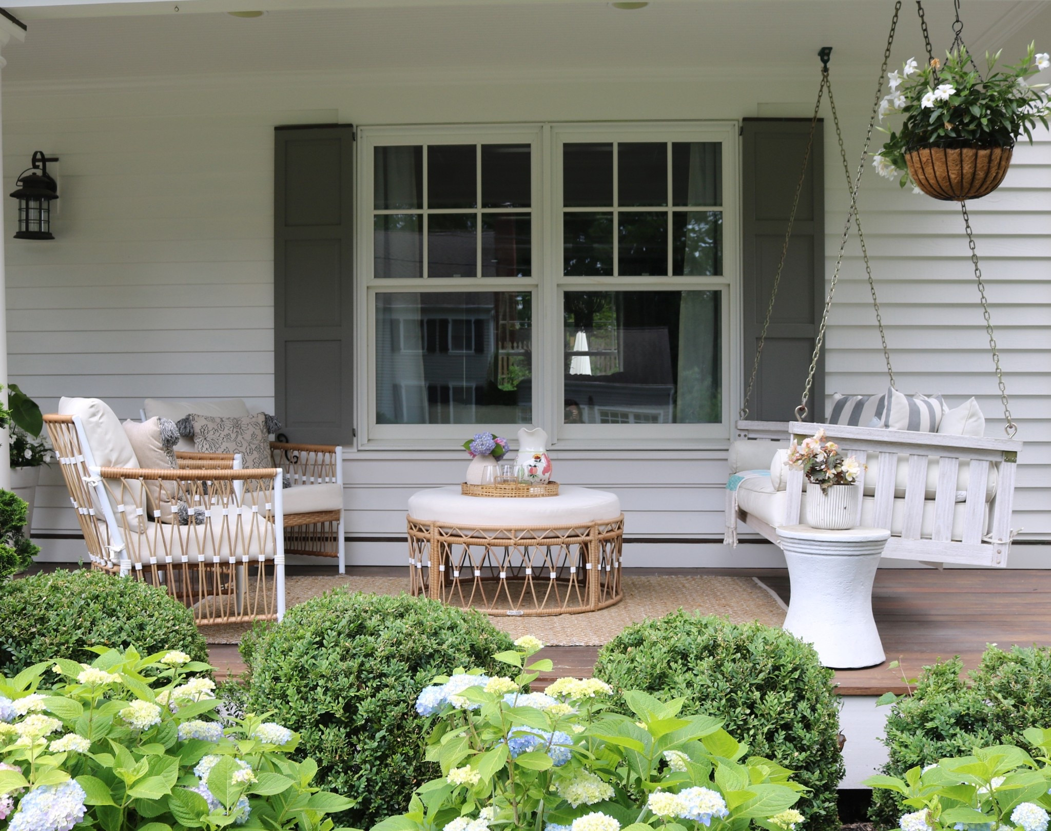 Wicker porch furniture back in stock. Best seller. Designer dupe. 

#LTKHome