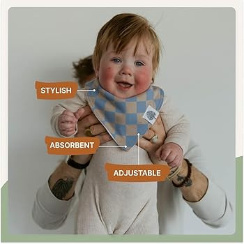 Parker Baby Bandana Drool Bibs for Boys, Girls & Unisex - Soft & Stylish Teething Bibs for Babies | Amazon (US)