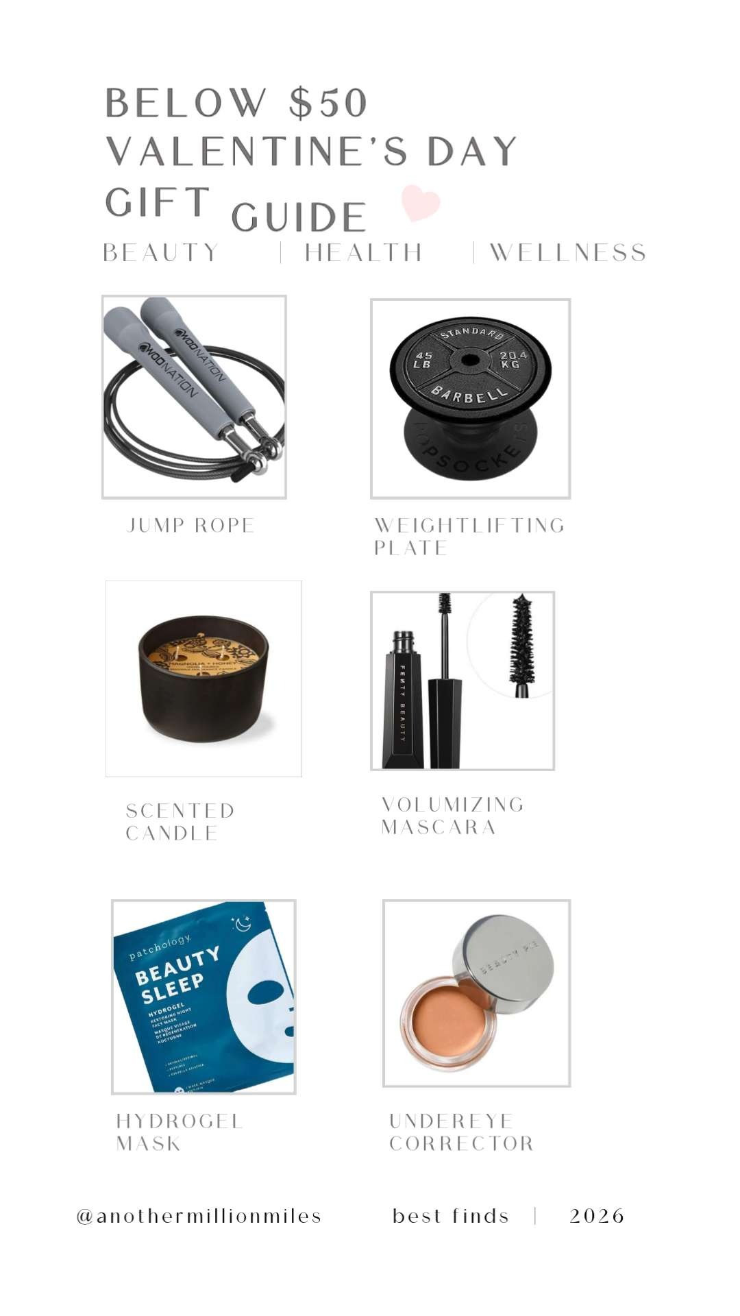 Valentine’s Day gifts under $50 that feel way more expensive 💌

I pulled together my favorite beauty + health + wellness little luxuries—because intentional living is really just micro habits that build confidence (and keep high performing women feeling taken care of).

Shop the full guide right here in LTK  and yes, I’d happily gift every single one to myself.  

 #LTKValentine #LTKActive #LTKSaleAlert