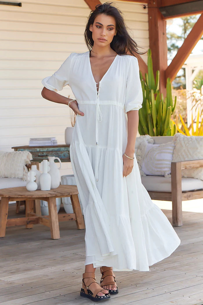 Tessa- Poppy Maxi Dress | Salty Crush