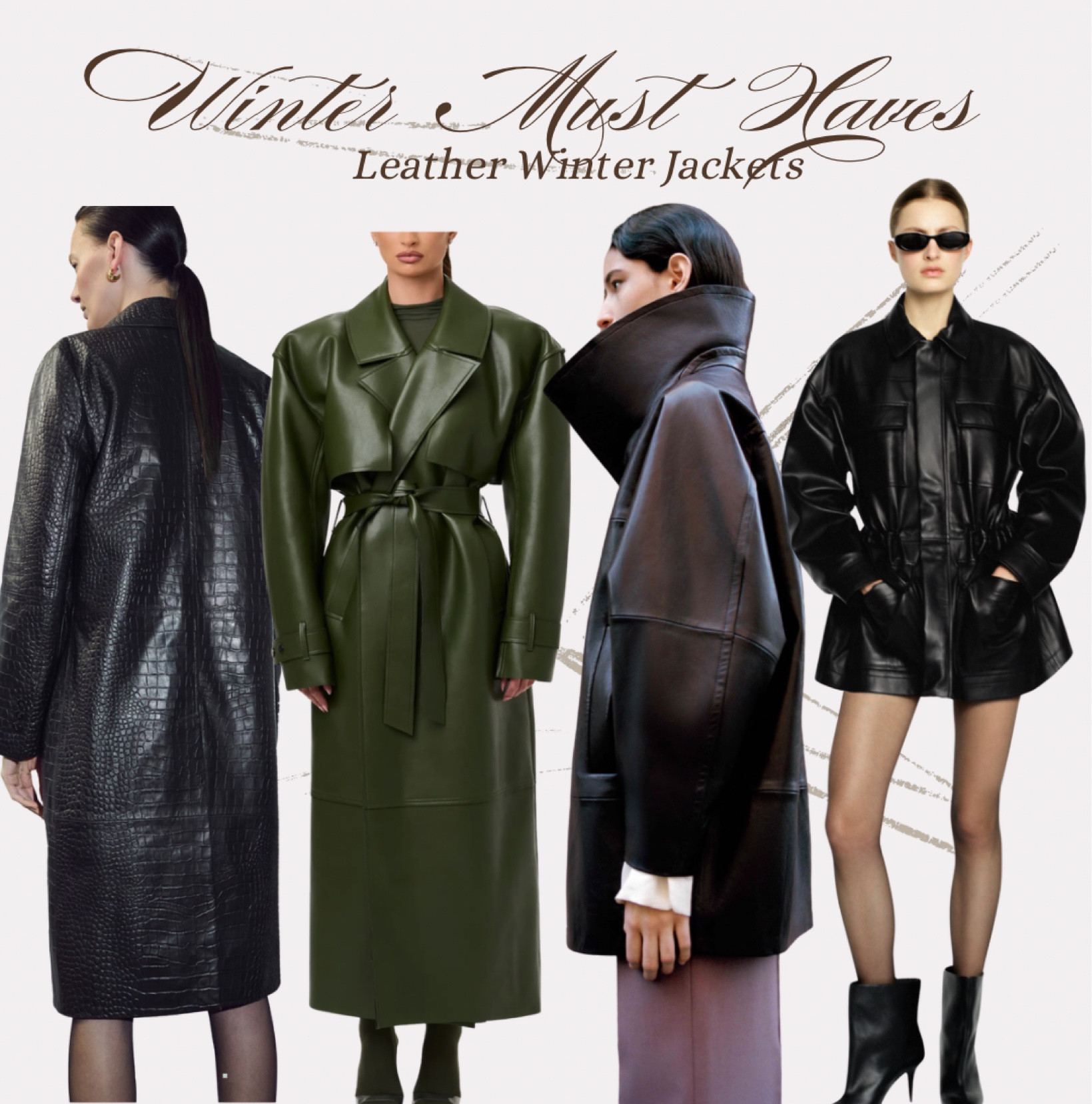 Leather winter jackets must haves 

#LTKOver40 #LTKSeasonal #LTKootd