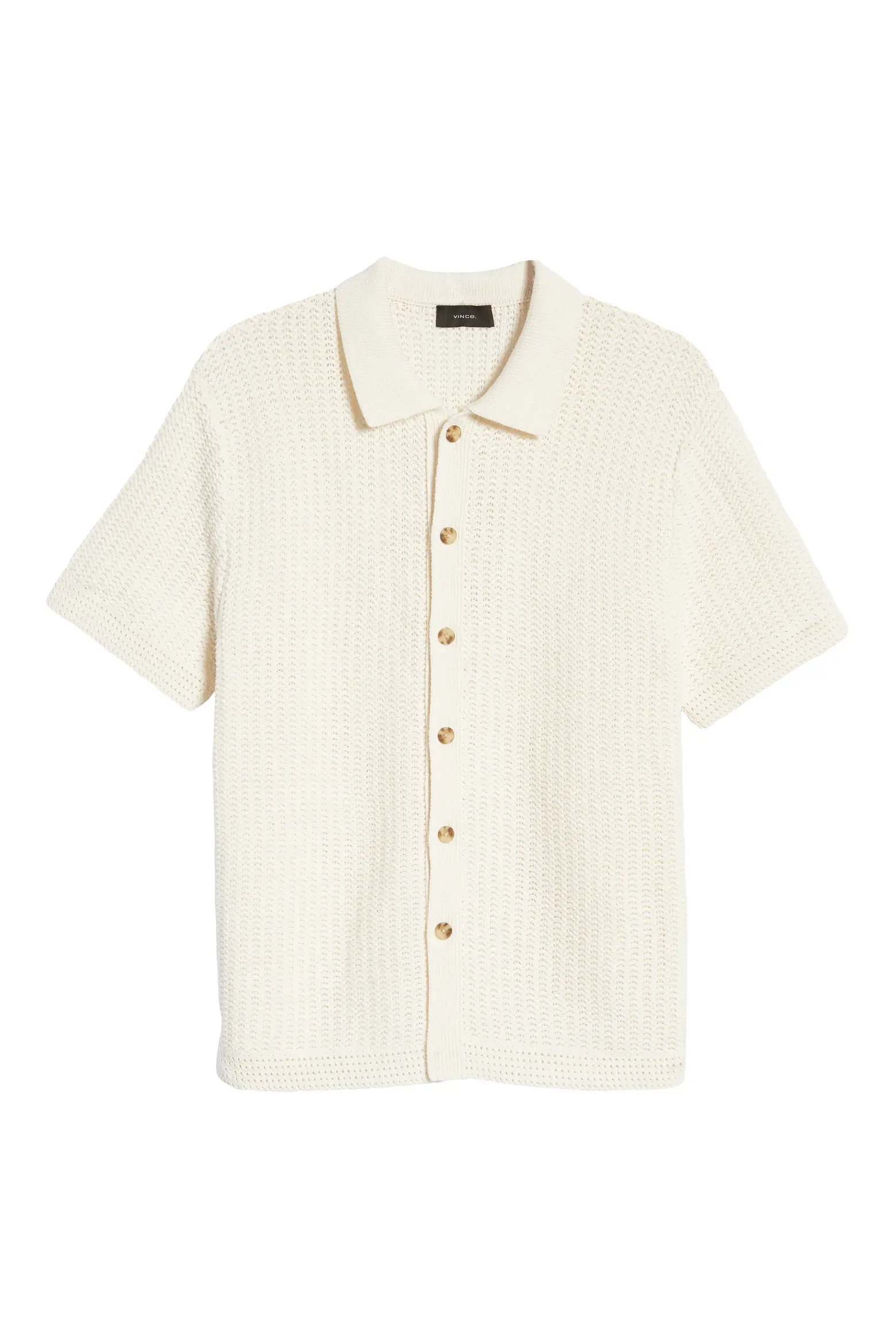 Crochet Cotton Short Sleeve Button-Up Shirt (Men) | Nordstrom | Nordstrom