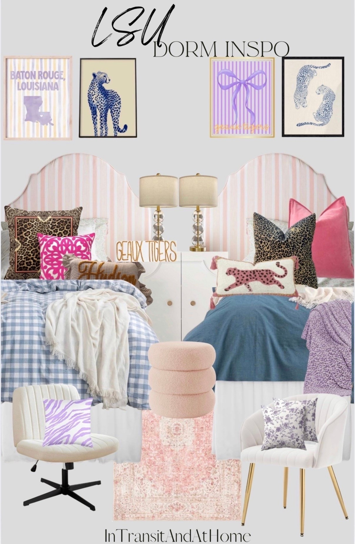 Shabby Chic Dorm Inspiration
•
Hill House Home Chloe No Nails Dorm Headboard
Emvency Throw Pillow Cover Case Beautiful Wild Leo Pattern Leopard Skin Shawl Animal Print Decorative Pillowcase 26"x26"(66cmX66cm) Throw Pillow Cover 20"x 20", Boho
Tufted Leopard Lumbar Pillow Cover, Beige Animal Cushion with Tassels, Sofa Bed Decor
RIMELA Dorm Bed Skirt Twin XL 32 Inch Drop Extra Long Wrap Around Elastic Dust Ruffle
5x7 Area Rugs Washable,Pink Rug for Living Room Bedroom Kitchen,Large Boho Vintage Bohemian Distressed Carpet Non Slip,Blush
Twin XL Size 3 Piece Sheet Set - Bed Sheet Set
Utopia Bedding Twin XL Comforter Duvet Insert, Down Alternative Comforters Twin XL Size 68 x 92 inches
3Pcs Pink Trendy Leopard Print 
Leopard Duo Wall Art, minimal blue leopards, animal wall decor,
Oneach 25" Glass Table Lamps Set of 2, Gold Modern Table Lamps with USB Ports for Living Room, Linen Shade Bedside Lamps for Nightstand
Polished Dorm Cabinet (34")
Westice Velvet Home Office Desk Chair Set of 1, Modern Tufted Vanity Chairs with Gold Metal legs
Ruffled Purple White Gingham Pillowcases Set of 2 Premium 100% Cotton Farmhouse Blue Pillow Covers Bedding Standard
Lavender Purple Floral Pillow Covers 18x18 Inch Set of 2 Purple and Cream Chinoiserie Flower Outdoor Decorative Throw Pillows
Mainstays Boucle Cloud Storage Ottoman, Blush
#dorminspo #dormdecor #dormbedding #lsudorm #ginghambwdding #mixandmatch #twinxlsheets #dormsheets #dormheadboard #dormdeskchair

#LTKmomlife #LTKU #LTKHome