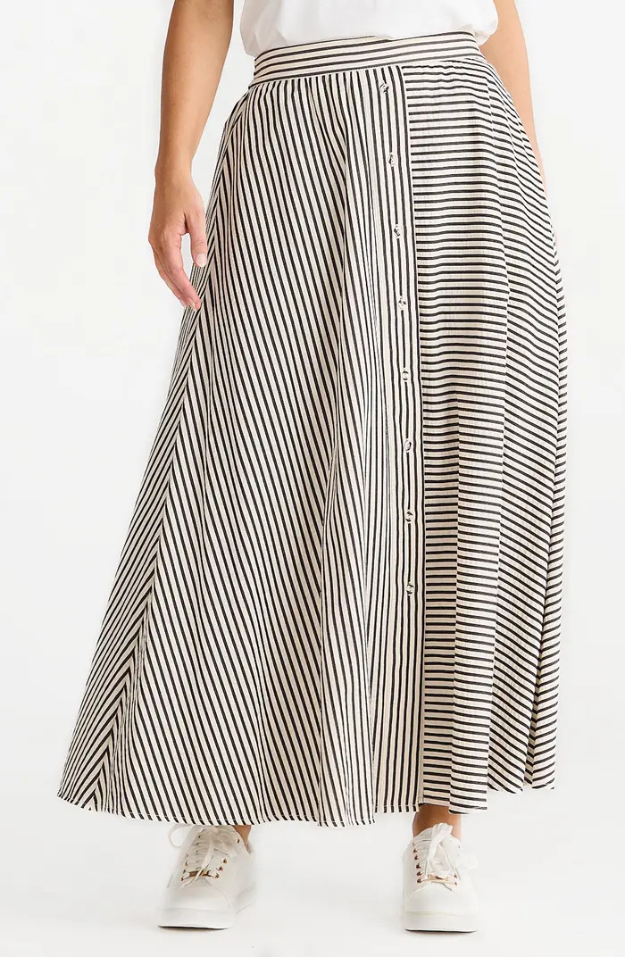 Brave+True Lucy Mixed Stripe Maxi Skirt | Nordstrom | Nordstrom