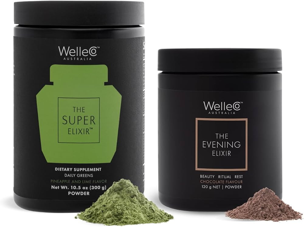 WelleCo AM PM Bundle, The Super Elixir & Evening Elixir (Pack of 2) | Amazon (US)