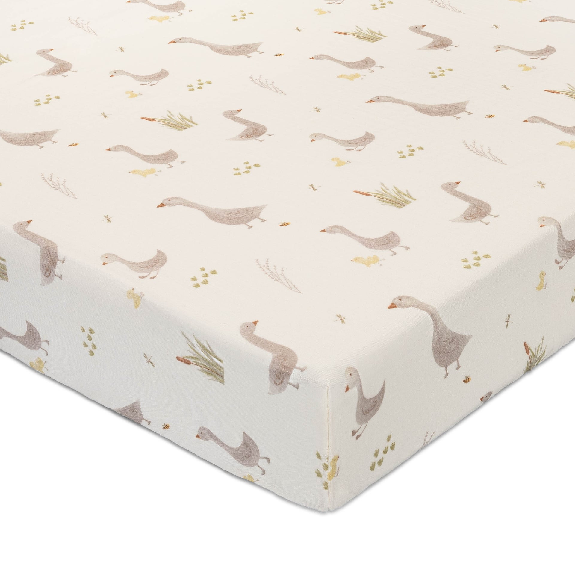 Charlie Farmhouse Goose Crib Sheets | Crane Baby | Crane Baby