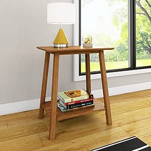 Max & Lily Nightstand, Mid-Century Modern Solid Wood Nightstand, Side Table Storage for Bedroom, ... | Amazon (US)