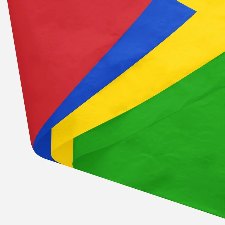 Way to Celebrate Primary Color Red Blue Yellow Green White Tissue Paper 15 Count | Walmart (US)