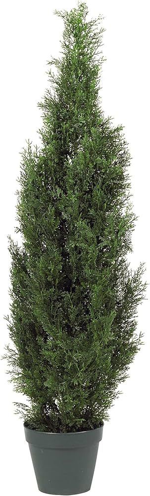 Nearly Natural 5172 4ft. Cedar Tree Silk Tree (Indoor/Outdoor),Green,49.5" x 9" x 9" | Amazon (US)