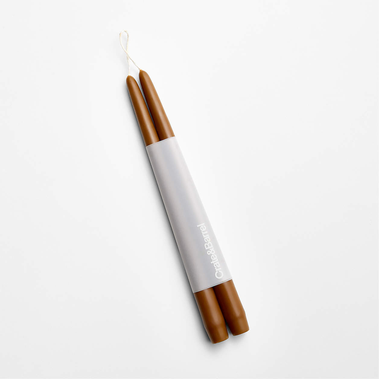 12" Ochre Dipped Tapers, Set of 2 + Reviews | Crate & Barrel | Crate & Barrel